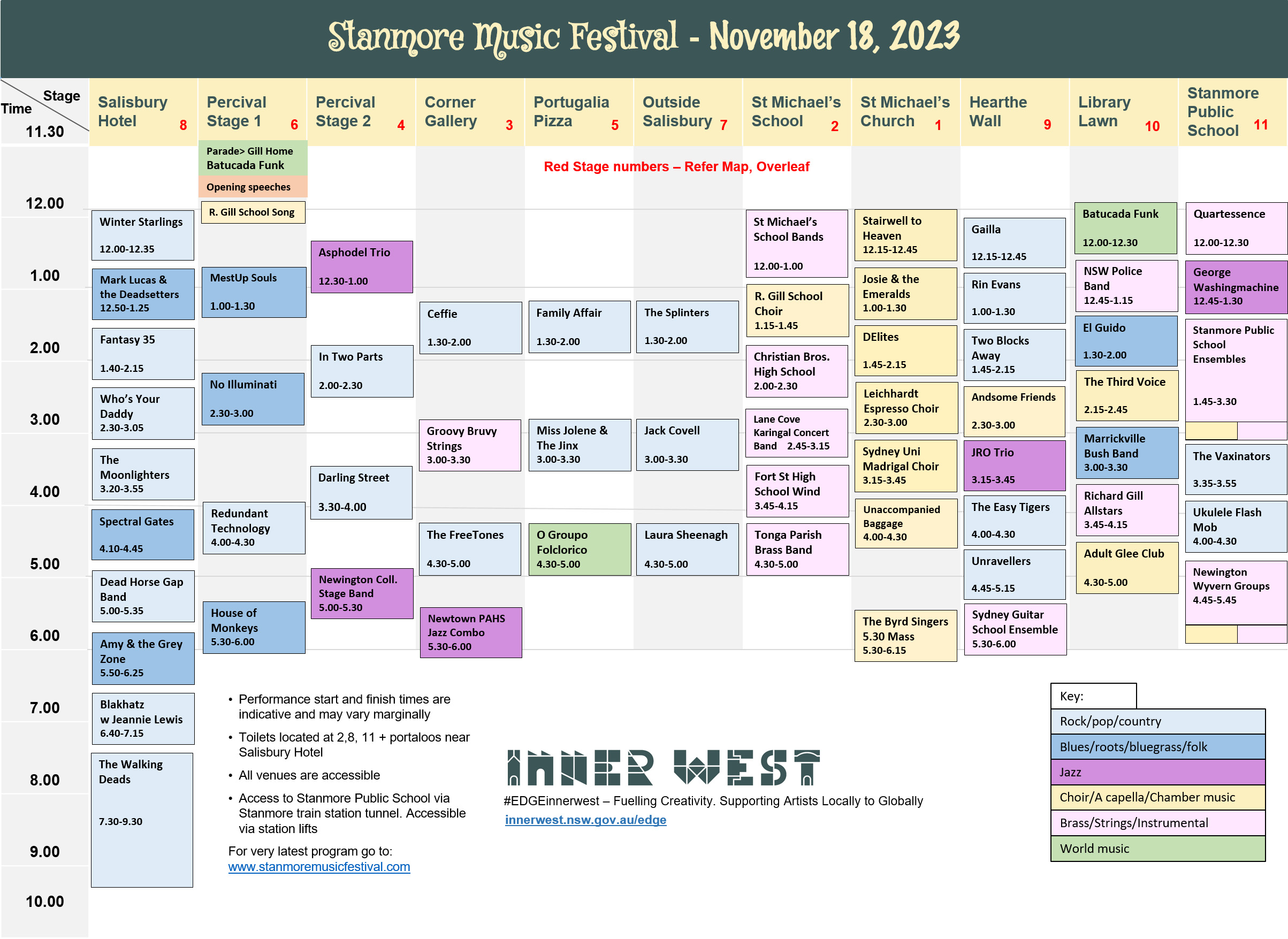 Stanmore Music Festival Program 2023